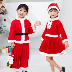 Christmas Baby Clothes Kids Santa Claus Cosplay Costume Boys Long Sleeve Clothes Toddler Girls Dress Cute Infant Winter Outwear