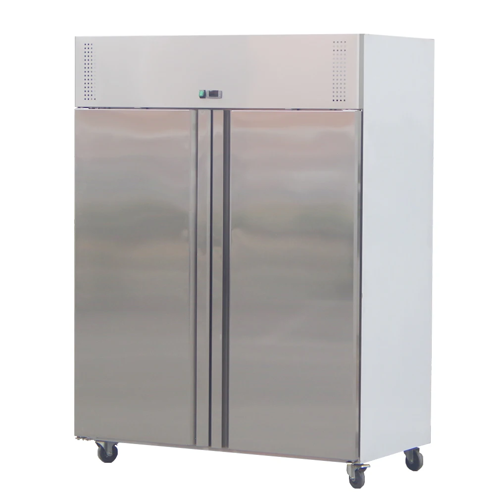 

Commercial Industrial Kitchen Equipment Double Door Fridge Freezer Chiller Refrigerator