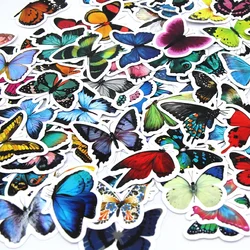 10/50/100pcs Butterfly Insect Cartoon Cute Decals Toy Stationery Guitar Phone Bicycle Laptop Luggage Car Graffiti Kids Sticker