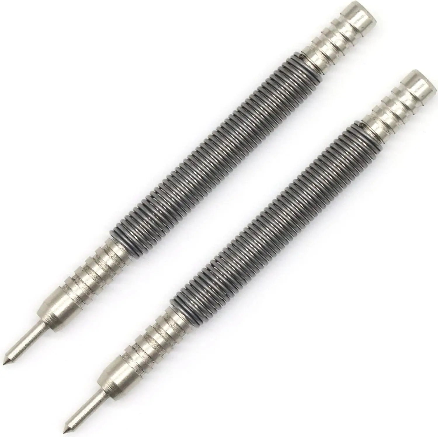 2-Piece Spring Loaded Center Punch Hammerless Single Ended Centering Center Punch, 3500 PSI Striking Force Hit Punch Tool for Me