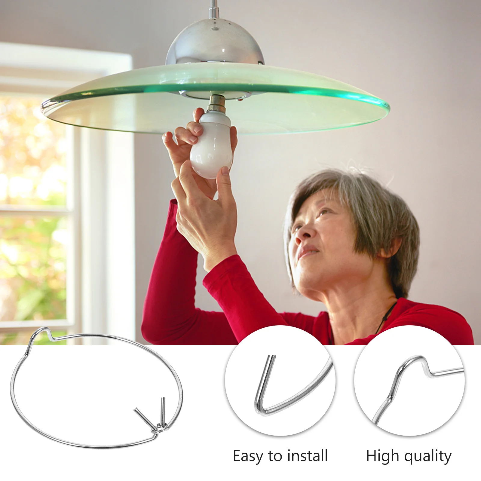 12 قطعة مشابك زنبركية للاحتفاظ بإضاءة سبوت من الصلب المنغنيز مشبك قوي لتثبيت مصباح الهالوجين Mr16 استبدال آمن