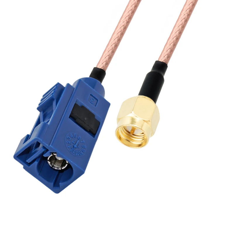 RG316 HF-Koaxialkabel SMA Stecker-Buchse auf Fakra C Stecker-Pigtail-Jumper Auto-Navigations-GPS-Antennenadapter – Detail 4