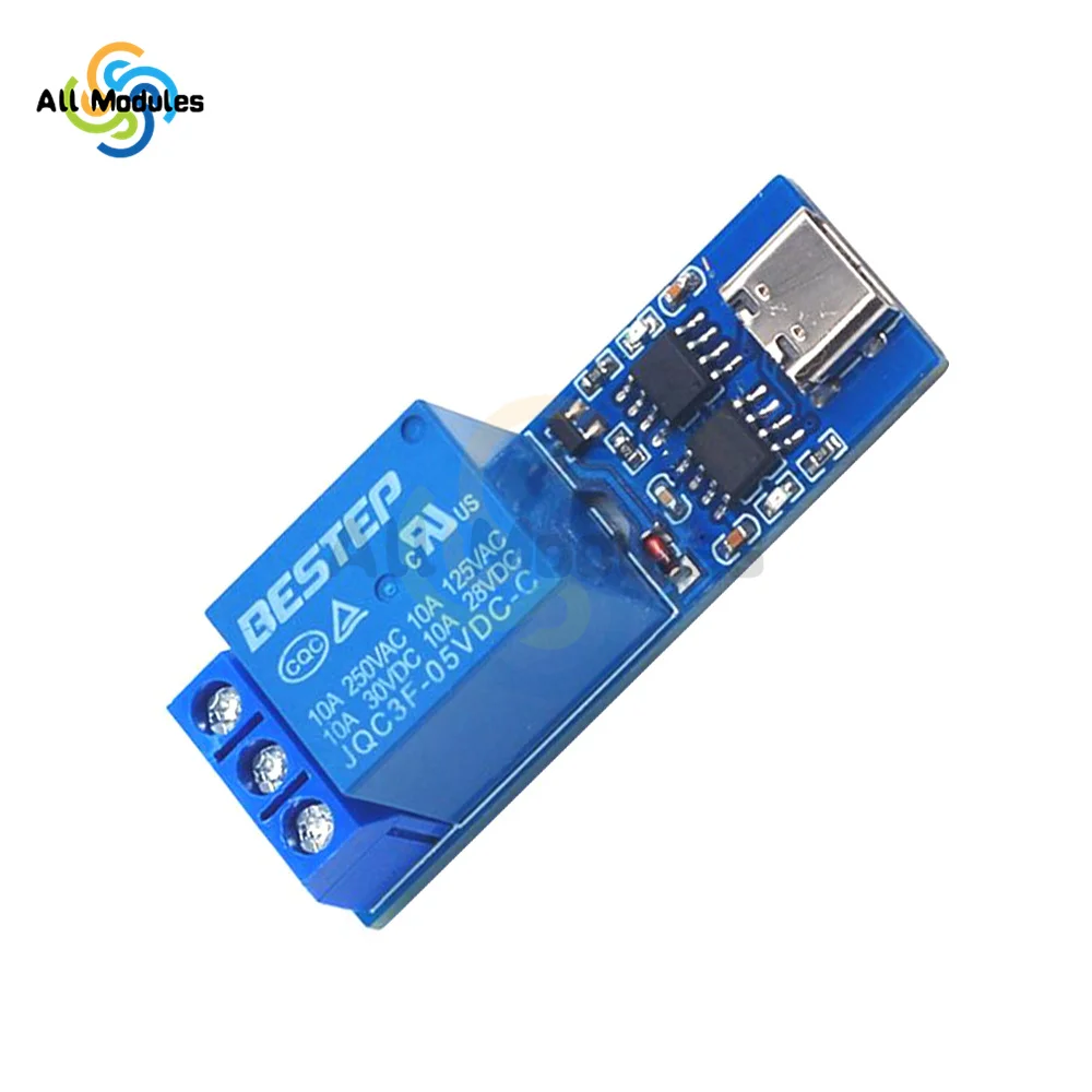 LCUS-1 type 1 Channel USB Relay Module Intelligent Control Switch USB Electronic Converter TypeC interface