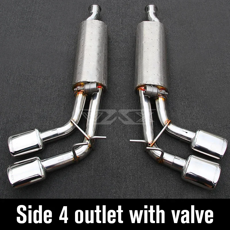 أنابيب كاتم صوت العادم Catback G63 G65 G55 G500 ماسورة عادم من الفولاذ المقاوم للصدأ لـ G63 2013-2019 عادم Catback