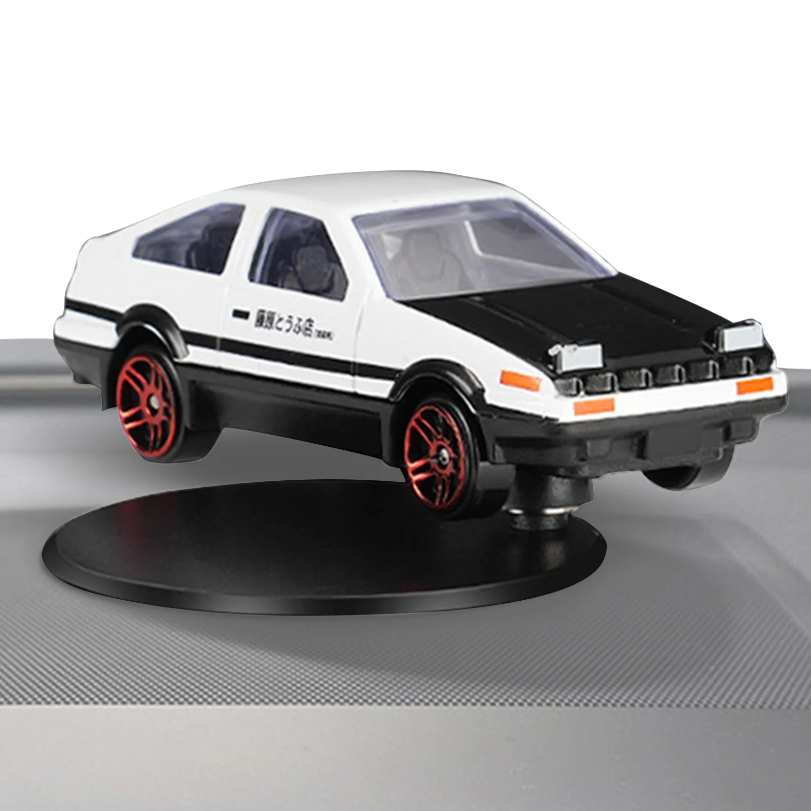 Drifting Rotating AE86 Car Model Toys Gyroscope Zinc Alloy Racing Car Model Collection Ornaments Gifts Car Interior Decorations