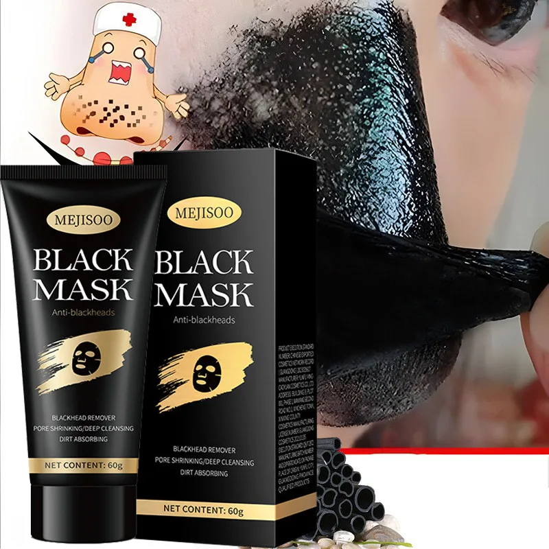 Blackhead Removing Facial Mask Absorbs Acne Black Facial Mask Cleanses Acne Men And Women Moisturize And Apply Facial Mask