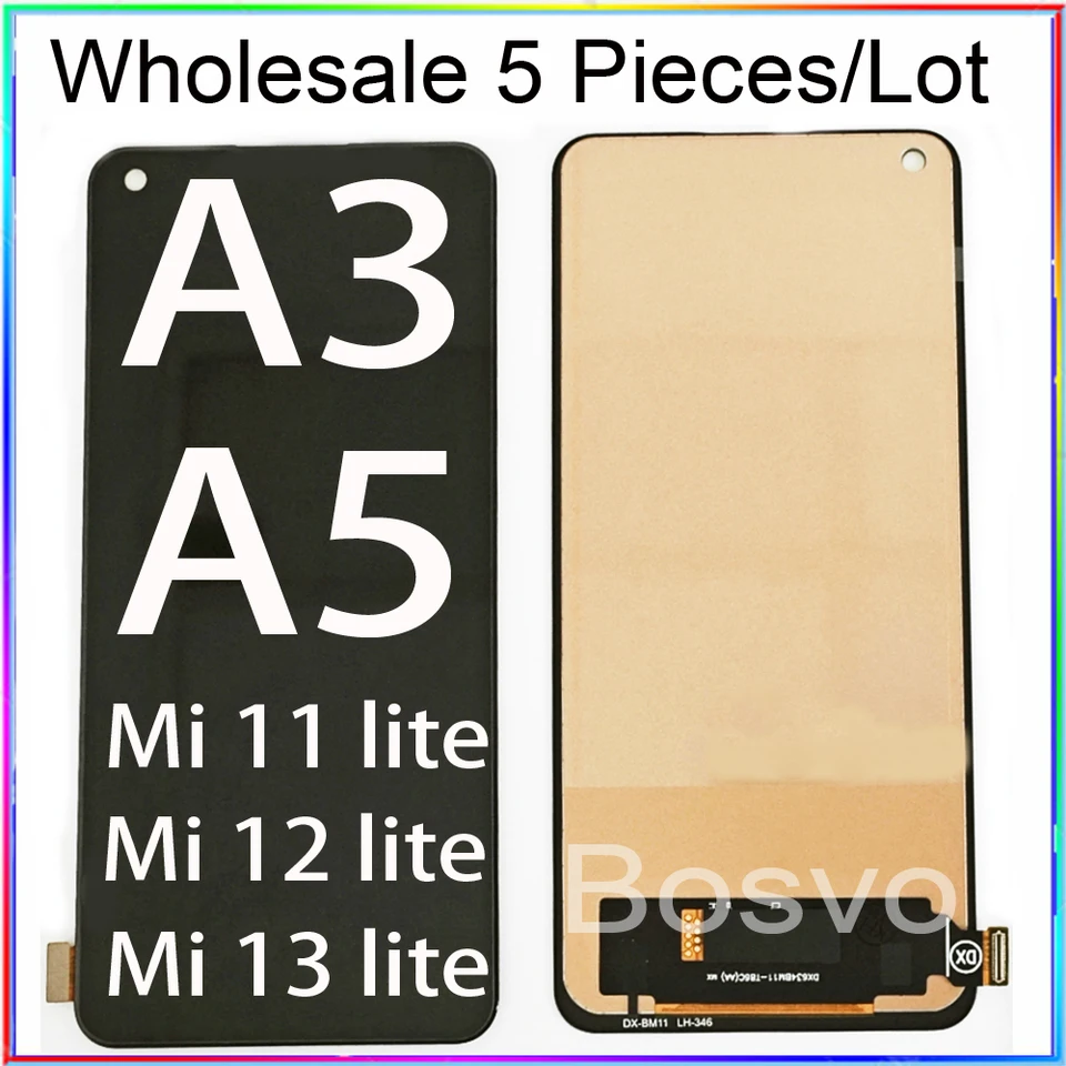 Poco C61/redmi A5 3/64GB 6台セット 5 Pieces/Lot For Redmi A3 A5 Screen A3X For Poco C61 C71 For