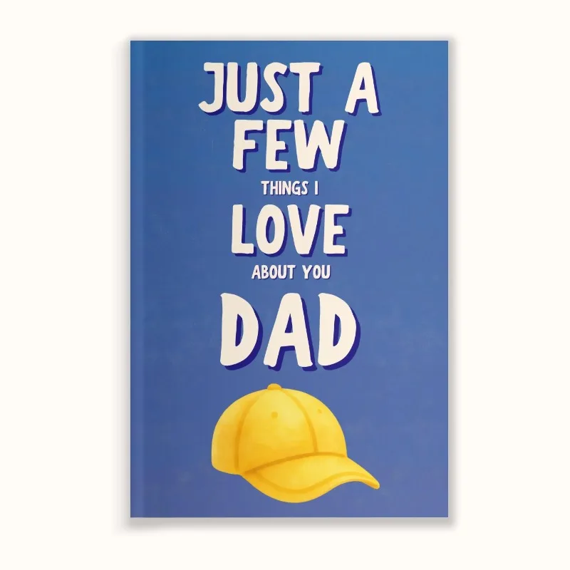 

Just A Few Things I Love About You Dad Personalized Father's Day Gift Fill In The Blank Memory Book Gift Idea For Dad