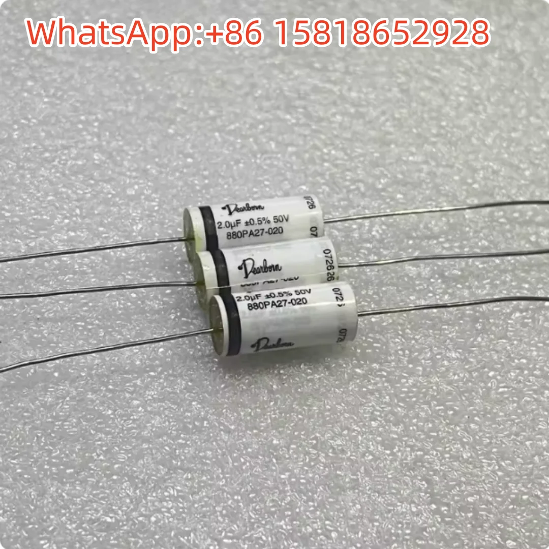 2pcs Spear Dearborn Copper Leg 880P 50v 2uf 2.0uf 205 High Precision 0.5% Film Capacitor
