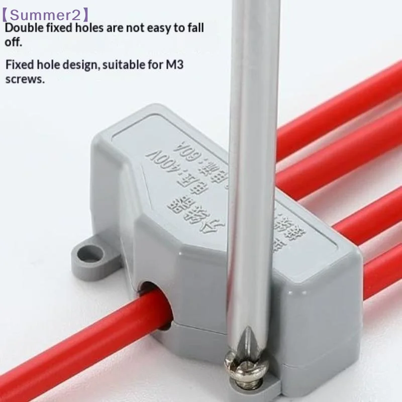 【Xia2】F-5 1 Input 4 Splice Electrical Connector 60A 400V High Power Splitter Conductor Brass Wire Connector Terminal Blocks{S}