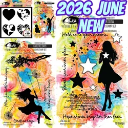 Inner Glow Stamp Set 2026 June New Metal Cutting Dies For DIY Scrapbooking Crafts Maker Photo Album Template Handmade Decoration
