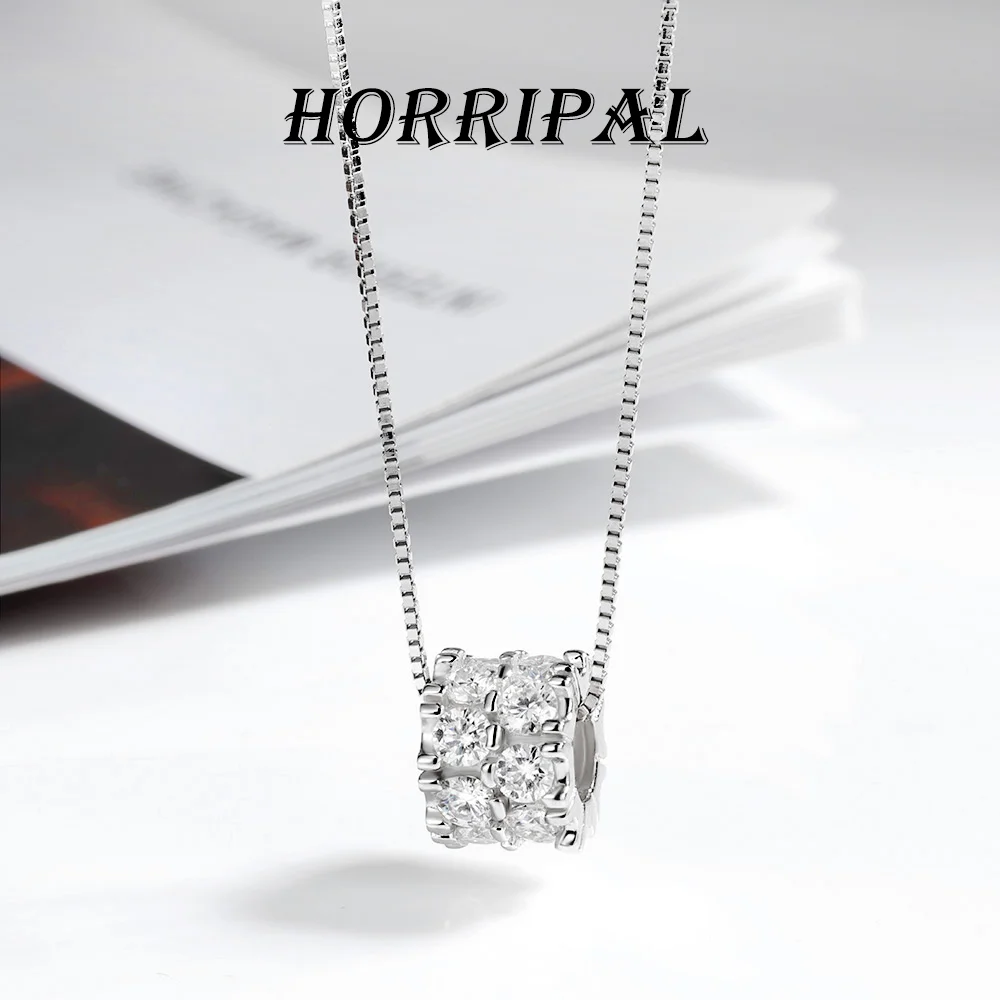

Водонепроницаемое ожерелье-кулон HORRIPAL D VVS1 1.6CT с муассанитом для женщин, серебро 925 пробы, сертифицировано GRA, модные украшения для вечеринок