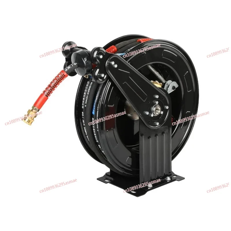 Heavy Duty Auto Rewind Retractable Hose Reel Wall Mount for Air Compressor Tire Inflation Car Washer Garage Workshop