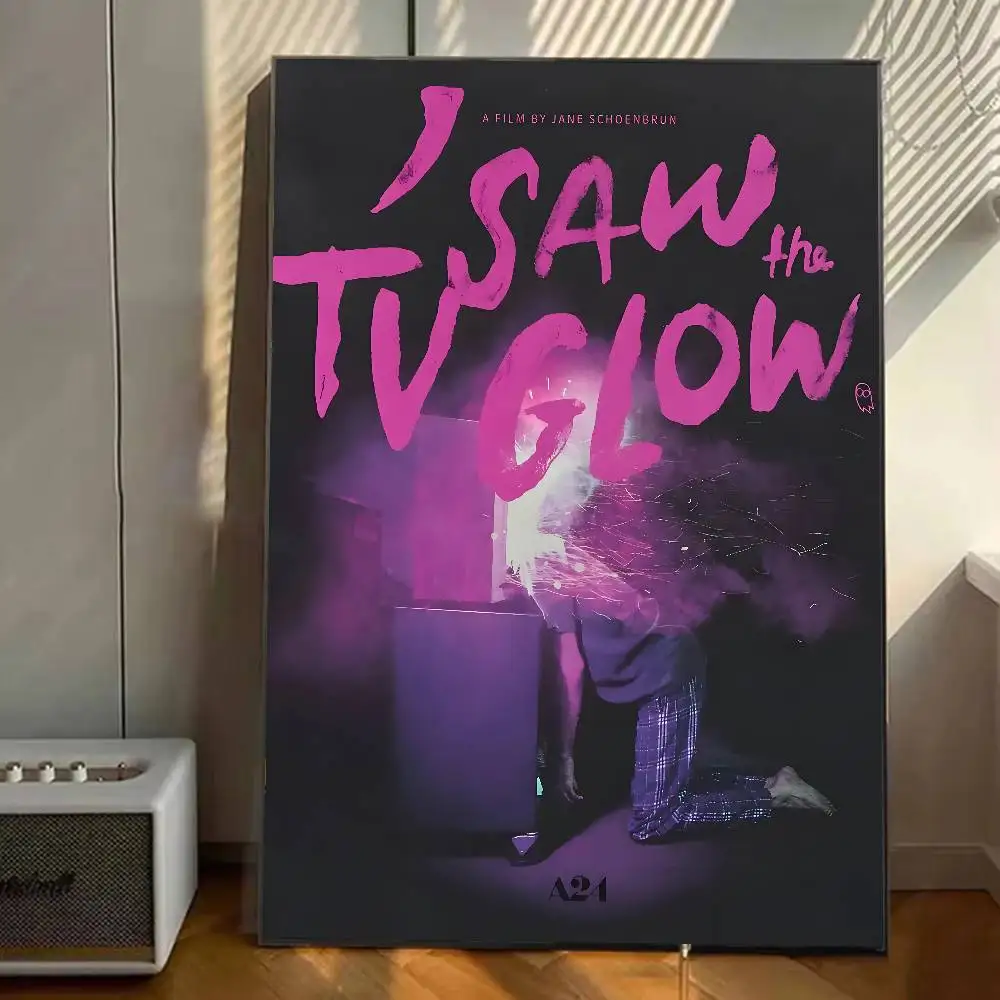 رأيت التلفزيون توهج الساخن الرعب الإثارة الفيلم المشارك معرض يطبع ذاتية اللصق ديكور المنزل الديكور صور مطبوعة للحوائط غرفة المعيشة