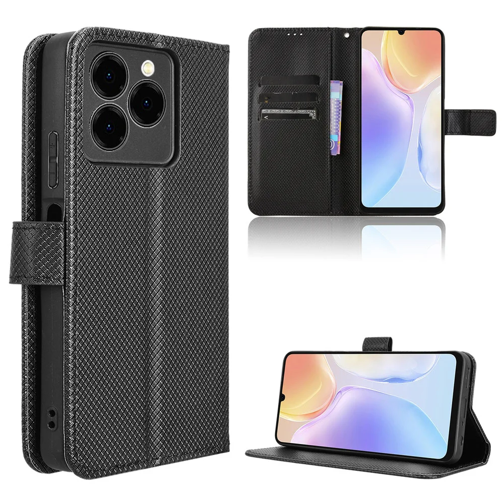 For Ulefone Note 20 Pro Case Luxury Flip Diamond Pattern Skin PU Leather Wallet Stand Case For Ulefone Note 20Pro Phone Bag