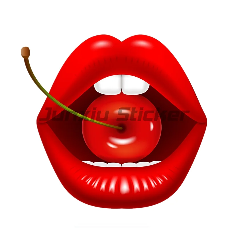 Red Cherry Car Stickers Cartoon Windshield Decal Occlusion Scratch Personality VAN Car Vinyl Deca