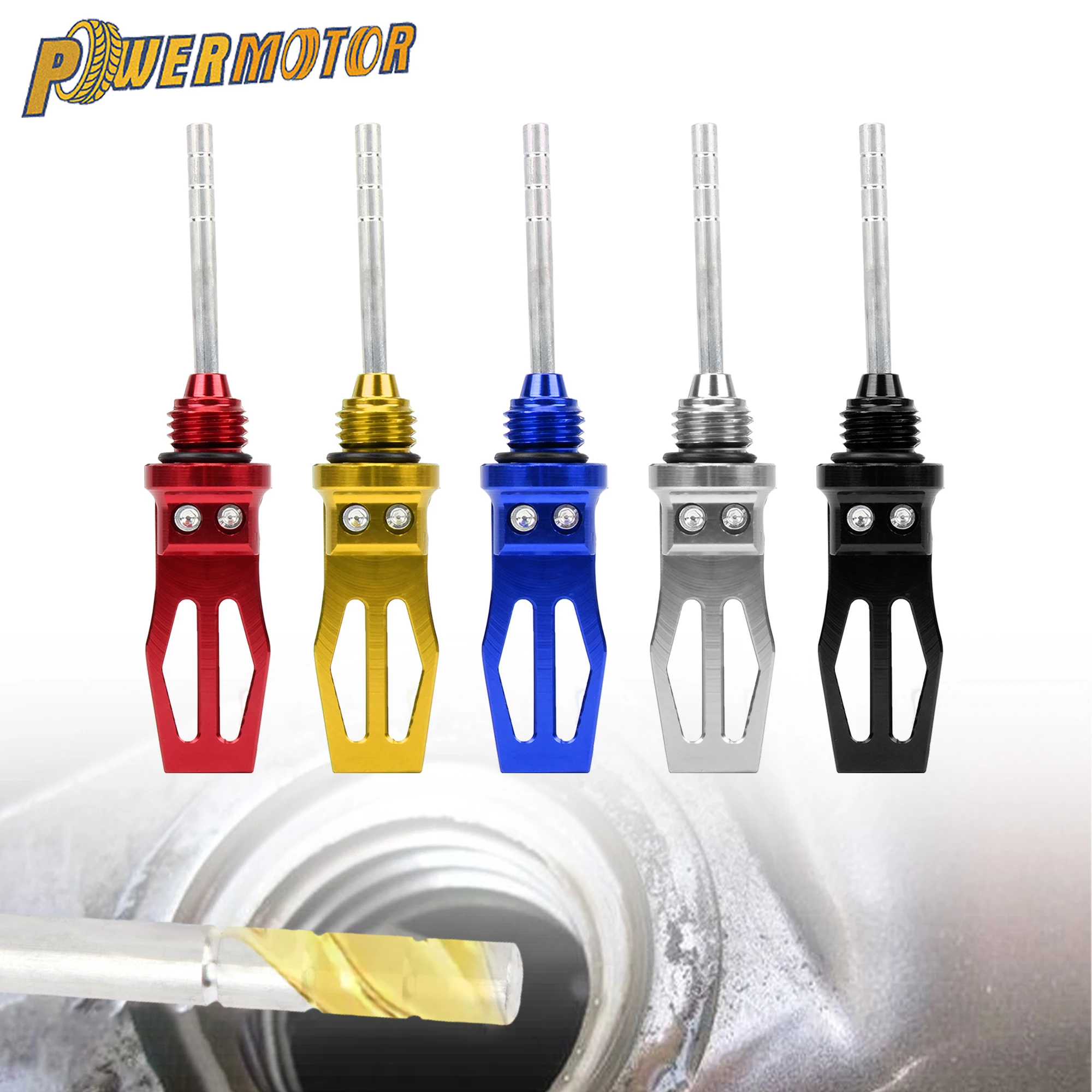 

Motorcycle Engine Oil Level Dipstick CNC Aluminum Alloy Engine Performance Check DirtBike Enduro Motocross Modification Parts