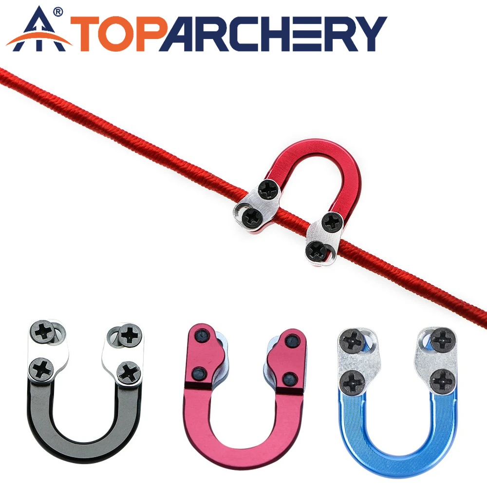 

1 Set Archery Aluminum Alloy D-ring Bow Release Gesp Aid Metalen D Ring for Compound Bow Shooting Accessories Red/Black/Blue