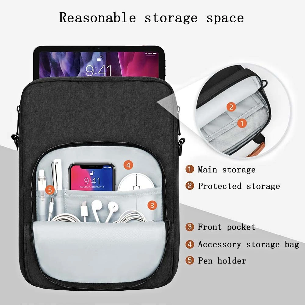 Laptop Bag Computer Laptop Sleeve 11 13 Inch Office Notebook Sleeve Handbag Waterproof For Xiaomi Hp Dell Lenovo