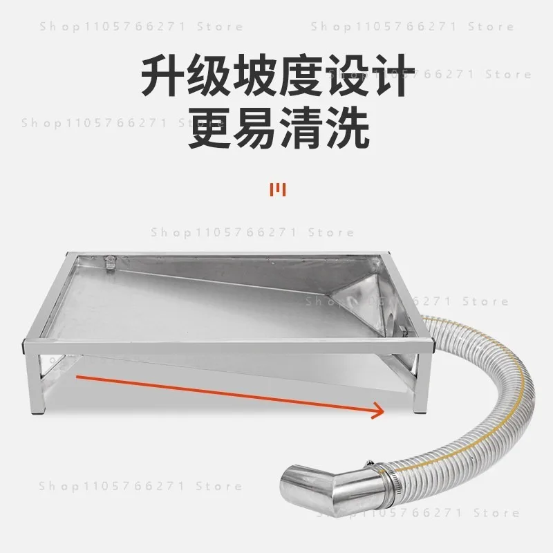 202 Stainless Steel Automatic Flushing Dog Toilet Indoor Straight-Through Sewer Pet Bedpan Urinal Medium And Large Dogs