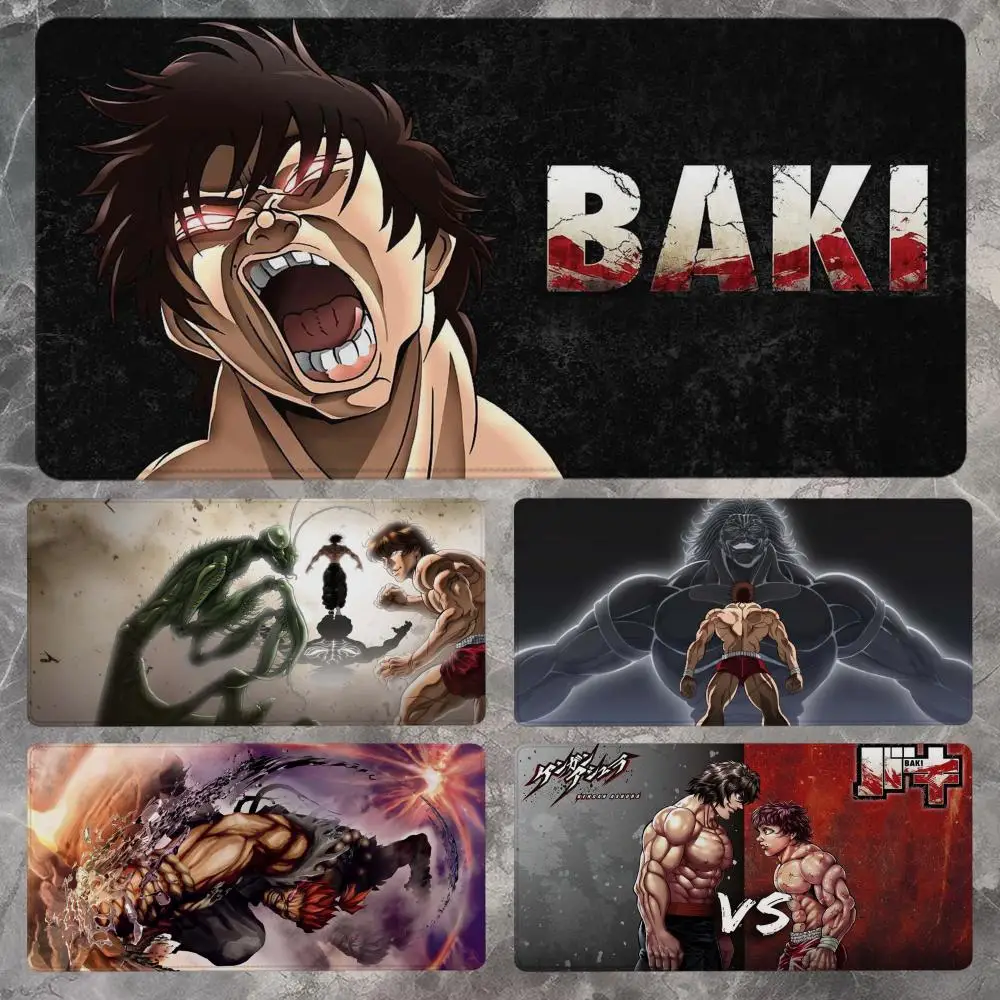 

Коврик для мыши Hanma Baki 90x40 см, нескользящий игровой коврик для мыши, коврик для геймеров, коврик для киберспорта, коврик для механической клавиатуры, XXL коврик для стола