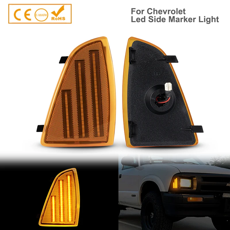 

For Chevy S10 Pickup Truck Blazer Front Corner Side Marker Park Turn Signal Lamp LED Light