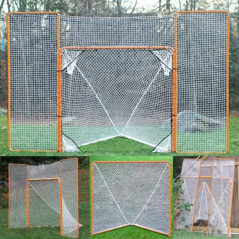 Lacrosse Folding Goal with Backstop and Targets Orange 6' X 6'Bring You Unlimited Fun Convenient Durable, Easy To Store Orange