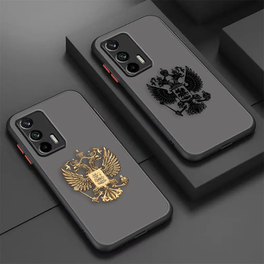 Two-headed Birds Russian Flags Emblem Matte Case for OPPO Realme C20 C21 C30 C31 C33 C35 C55 V25 X7 XT MASTER 60 50 50I 50A Case