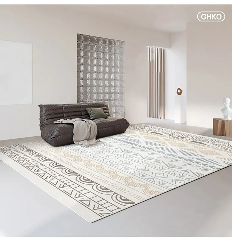 

New "Cream-Style" Sofa & Floor Mat — Easy-Clean, Wipeable, Bedroom Bedside Rug — Indoor Waterproof & Stain-Resistant