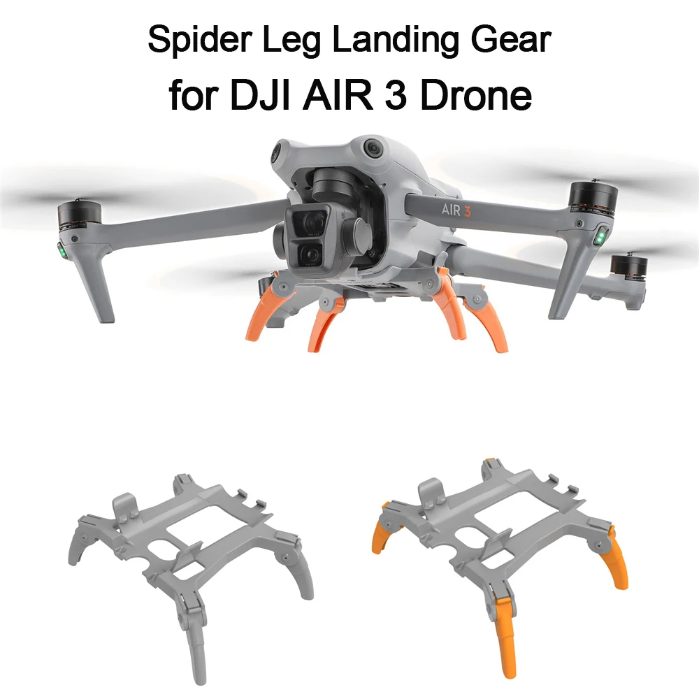 Spider Leg Landing Gear for DJI AIR 3 Drone Protector Increase 36MM Height Foldable Skid Kits Holder Camera Drones Accessories