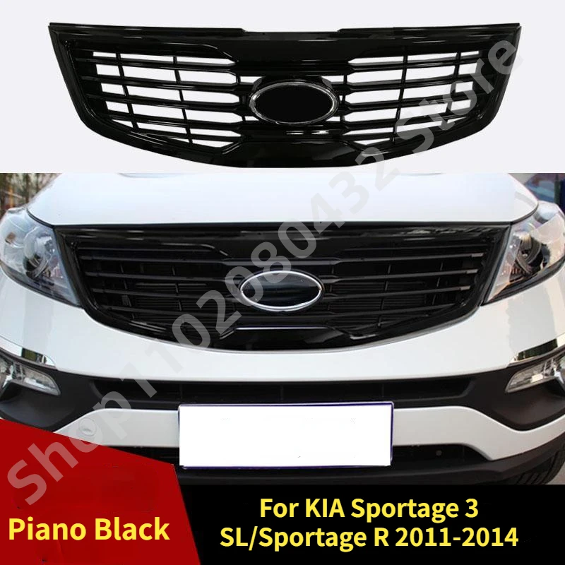 For KIA Sportage 3 SL/Sportage R 2011-2014 Racing Grills Front Hood Radiator Grille Trim Racing Grills