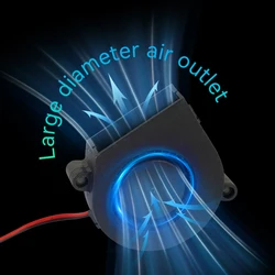 Powerful 5015 Cooling Turbo Fan 12V 24V 9500RPM Ball Bearing Large Air Outlet Blower Fan For 3D Printer Extruder DC Cooler