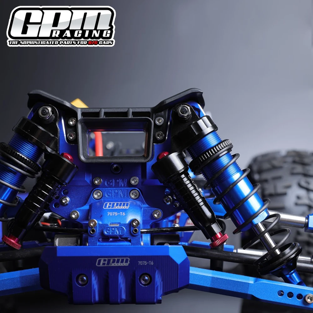 

Металлические передние амортизаторы отрицательного давления GPM 128 мм 9660 для Traxxas 1/8 Sledge Monster Truck 95076-4 Детали для обновления радиоуправляемого автомобиля