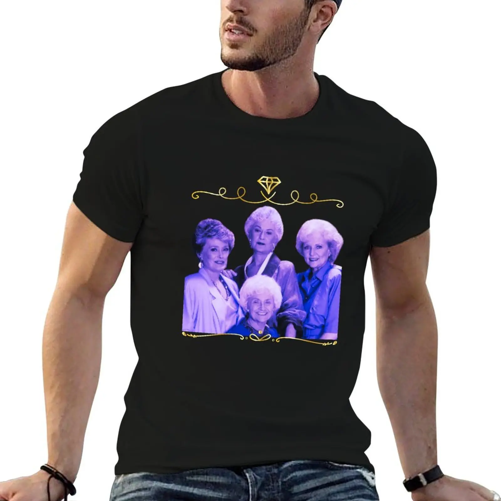 

Stay golden girls vintage gift T-Shirt funny t shirts man t shirts for man pack white T-Shirt