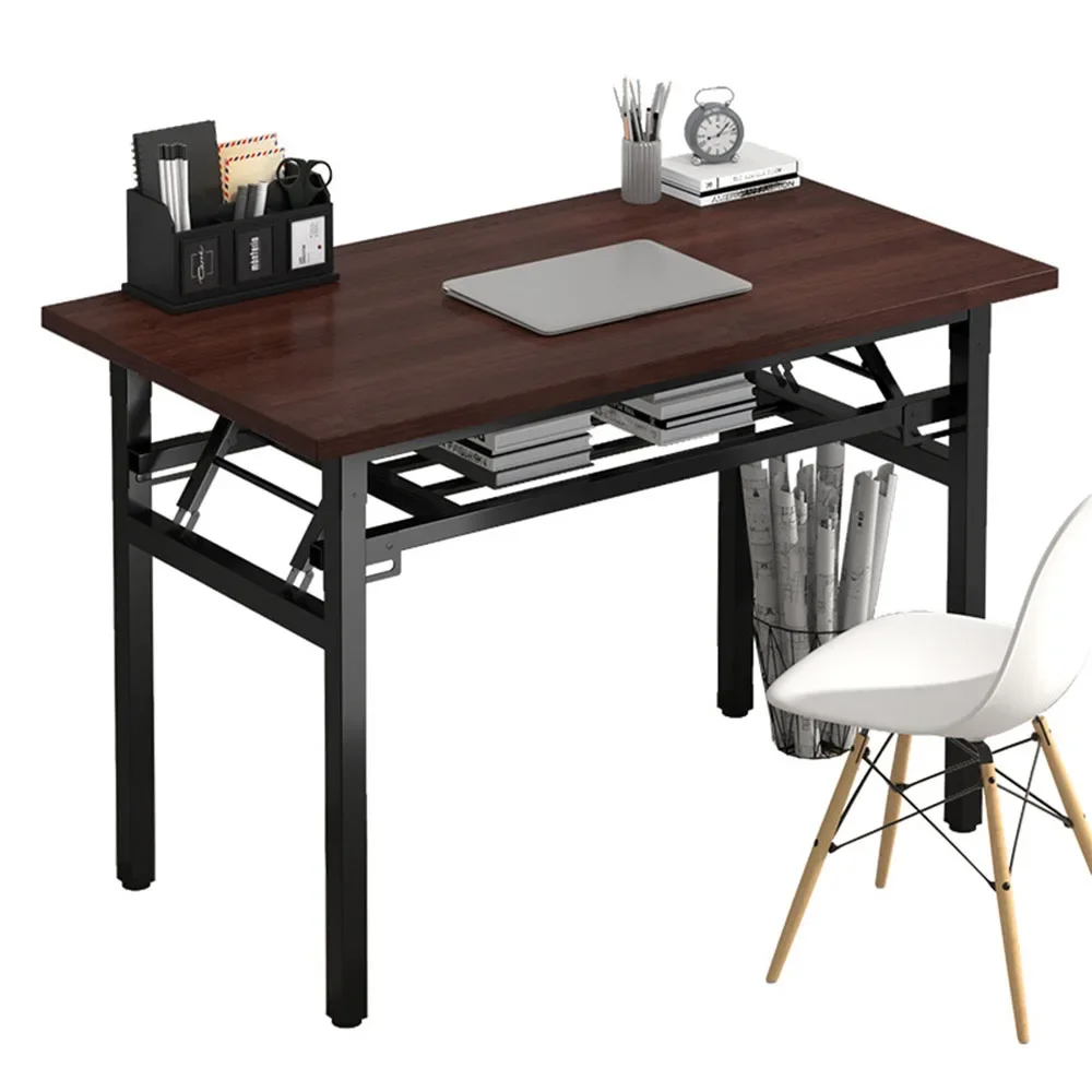 Frame Simple Long Table Desk Thickened Folding Carbon Design Steel Double Laptop Springs Are More Durable Minimalist Furniture