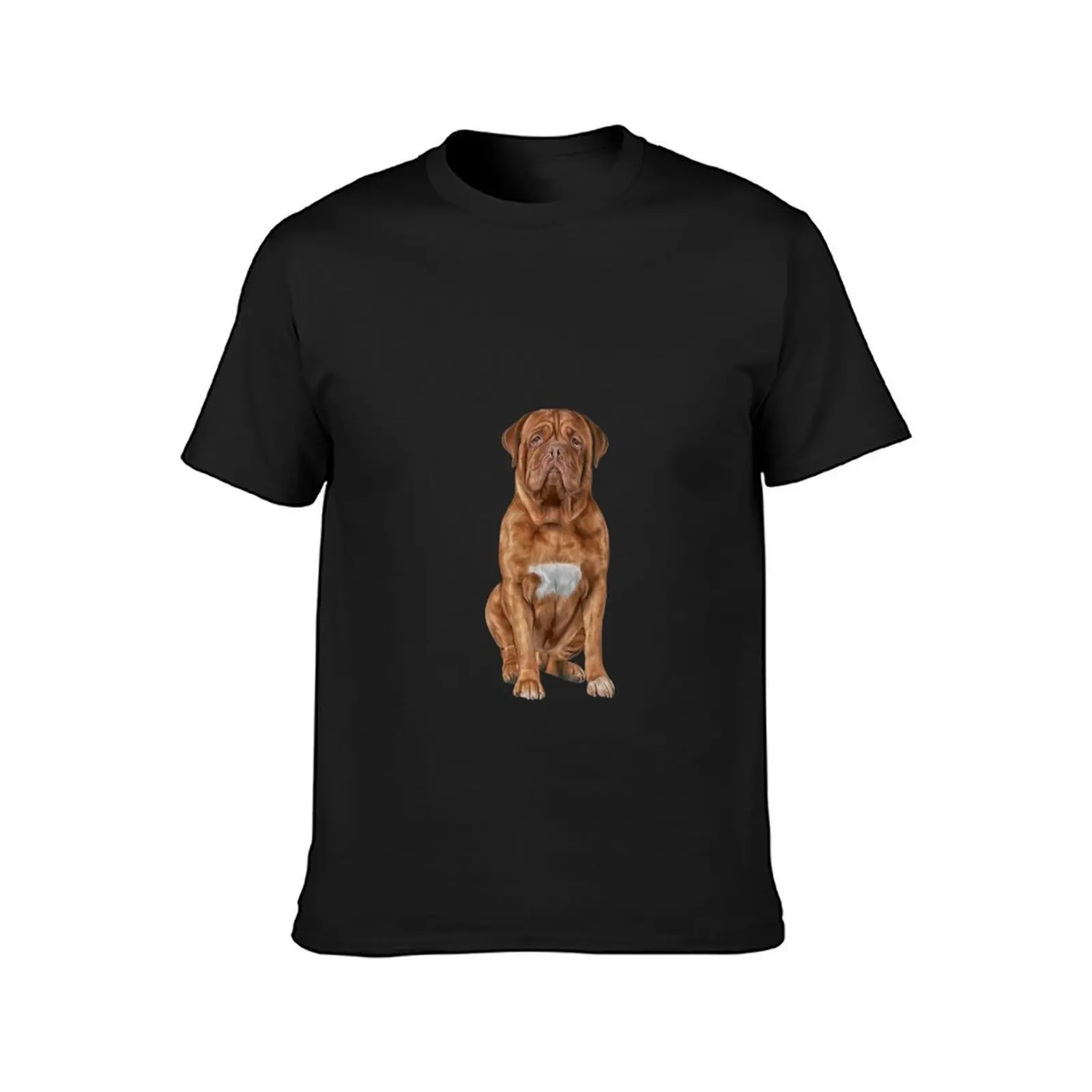 Drawing dog Dogue de Bordeaux T-Shirt tops cute tops mens t shirts