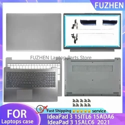 New For IdeaPad 3 15ALC6 15ITL6 15ADA6 2021 Laptop LCD Back Cover Front Bezel Palmrest Bottom Case Keyboard Hinges