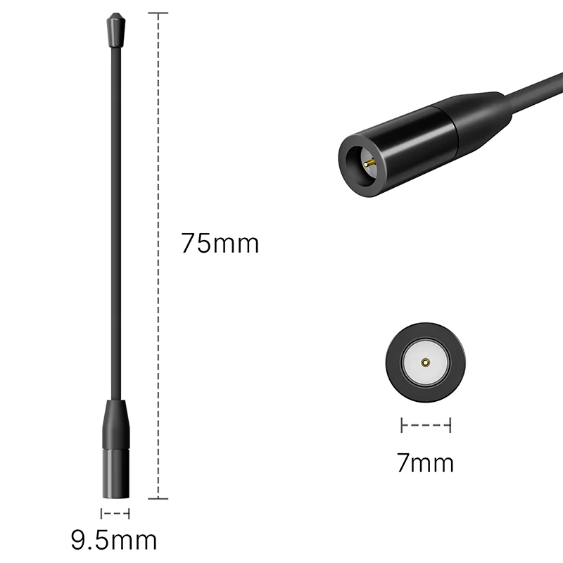 Antena Heltec GT-800 LoRa, antena typu soft whip, 863-915 MHz, SMA ﻿ Moduł bezprzewodowy z męskim złączem, transmisja danych, wysoki zysk 10dBi, 17cm — zdjęcie produktu 3