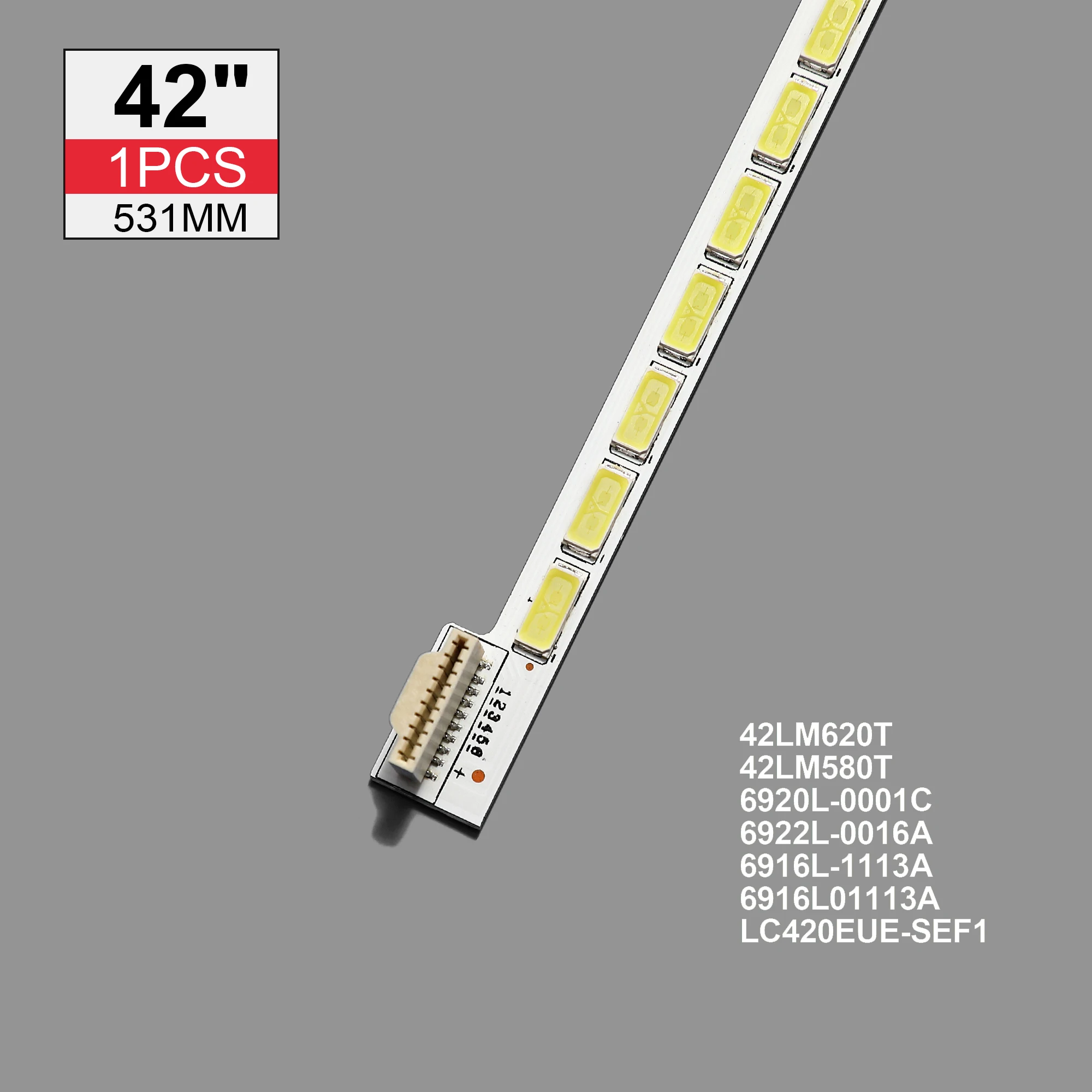 

531mm LED Backlight strip 60leds For K-ONKA LIG 42 inch TV LED42X8000PD 6920L 0001C 6922L 0016A LE42A70W 6916L01113A LC420EUN