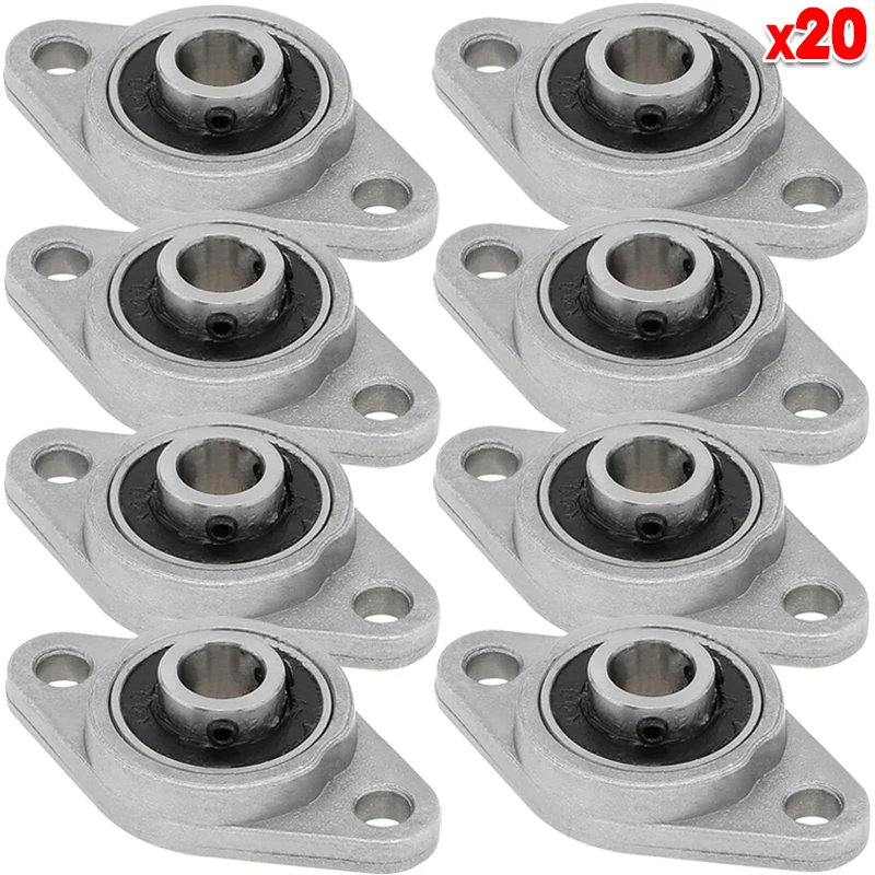 

KP08 KFL08 Standing Bearings Mini Zinc Alloy Pillow Block Bearing 8mm Inner Bore Shaft Rods Brackets Mounted Ball Bearings