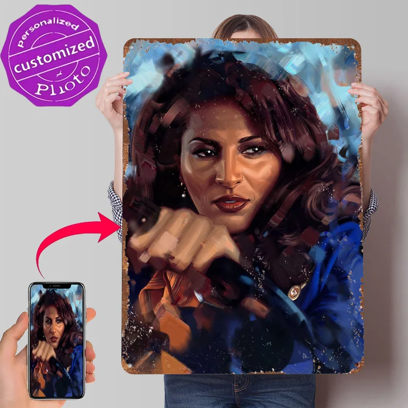 Jackie Brown Tin Poster Customized Wall Art Retro Vintage Metal Signs for Fans Room House Decoration Home Decor Items Wand Deko
