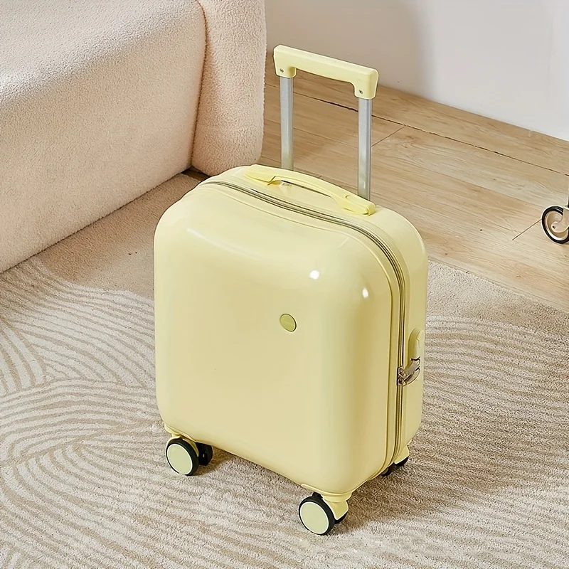HOMEFISH 18" Lightweight Carry-On. Durable PVC, Quiet Spinner Wheels & TSA Lock. Perfect for Travel & Business!