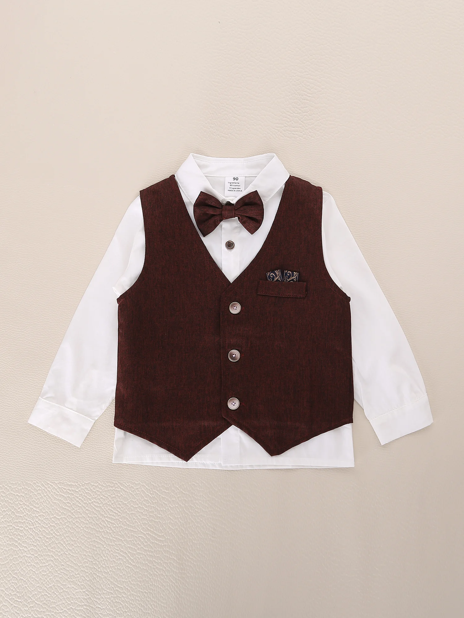 أطفال حفلة صدرية السراويل الملابس مجموعات الأولاد الزي المدرسي البدلة الرسمية شهم ملابس مرحلة الأداء الصبي بدل زفاف