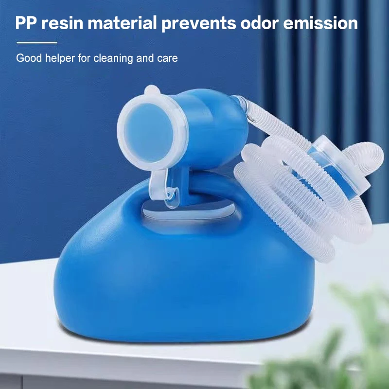 2000ml Toilet Supply For Outdoor Plastic Male Elderly Bed Potty Pee Bottle Collector With 160cm Tube Portable Pee Urine Bottle