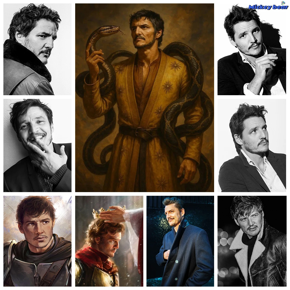 

Новая алмазная вышивка P-Pedro Pascal 5D: Фото из фильма на заказ, алмазная мозаика, декор для дома, подарок ручной работы