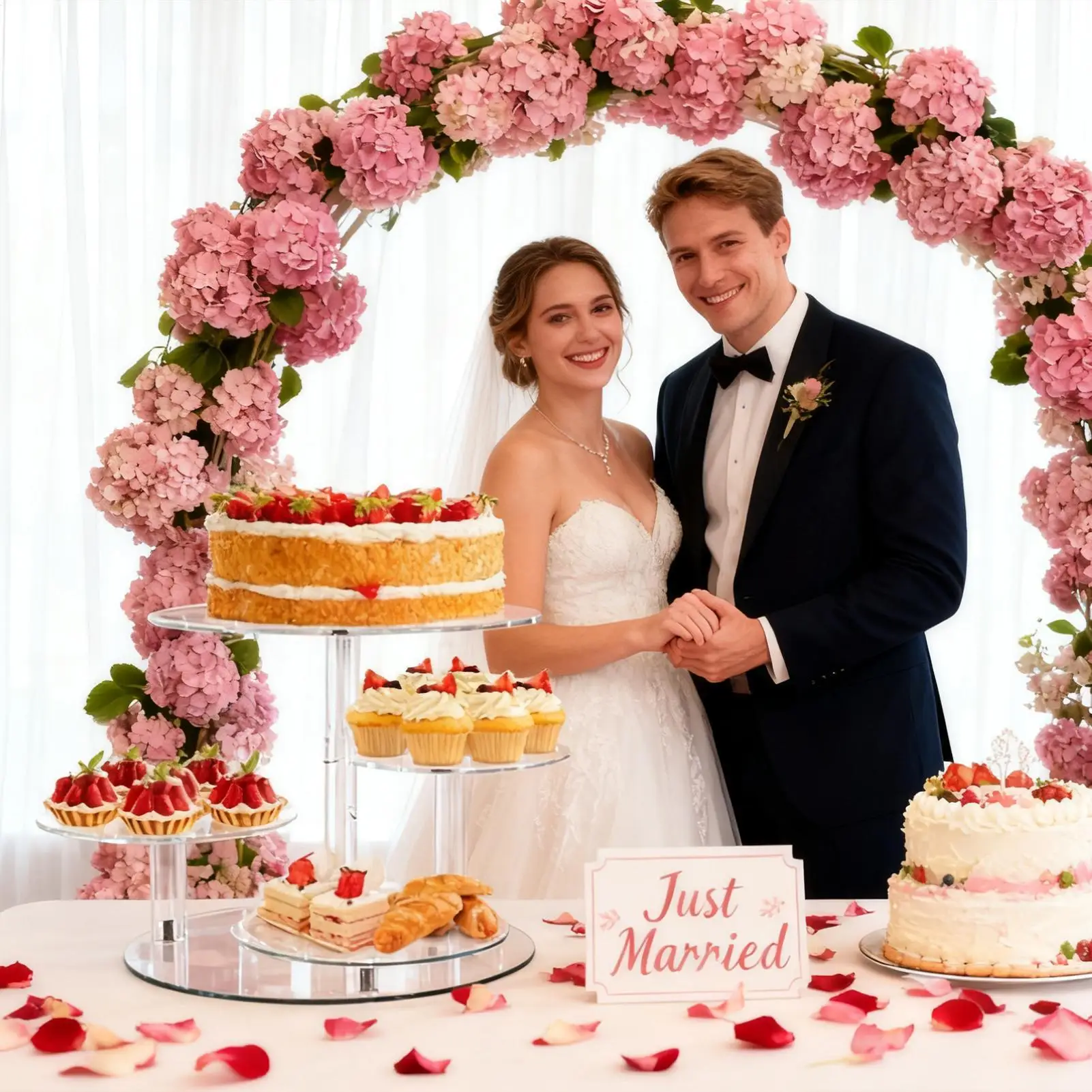 

Cupcake Holder Stand Acrylic 4-Tier Display Modern Decor Cup Cake Stand Dessert Display For Cookie Snack Food Pastry Candy