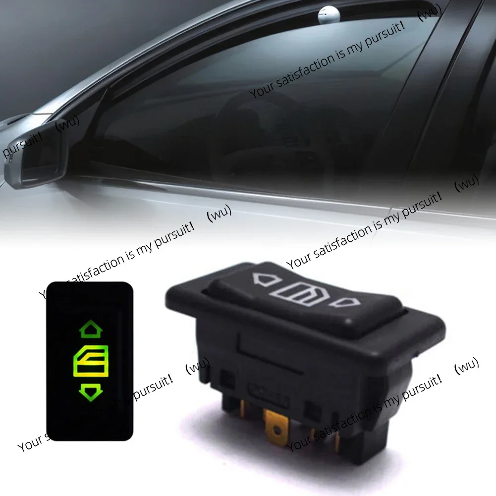 Car electric window switch button 6-pin 12/24V 10A switch/off, universal accessories