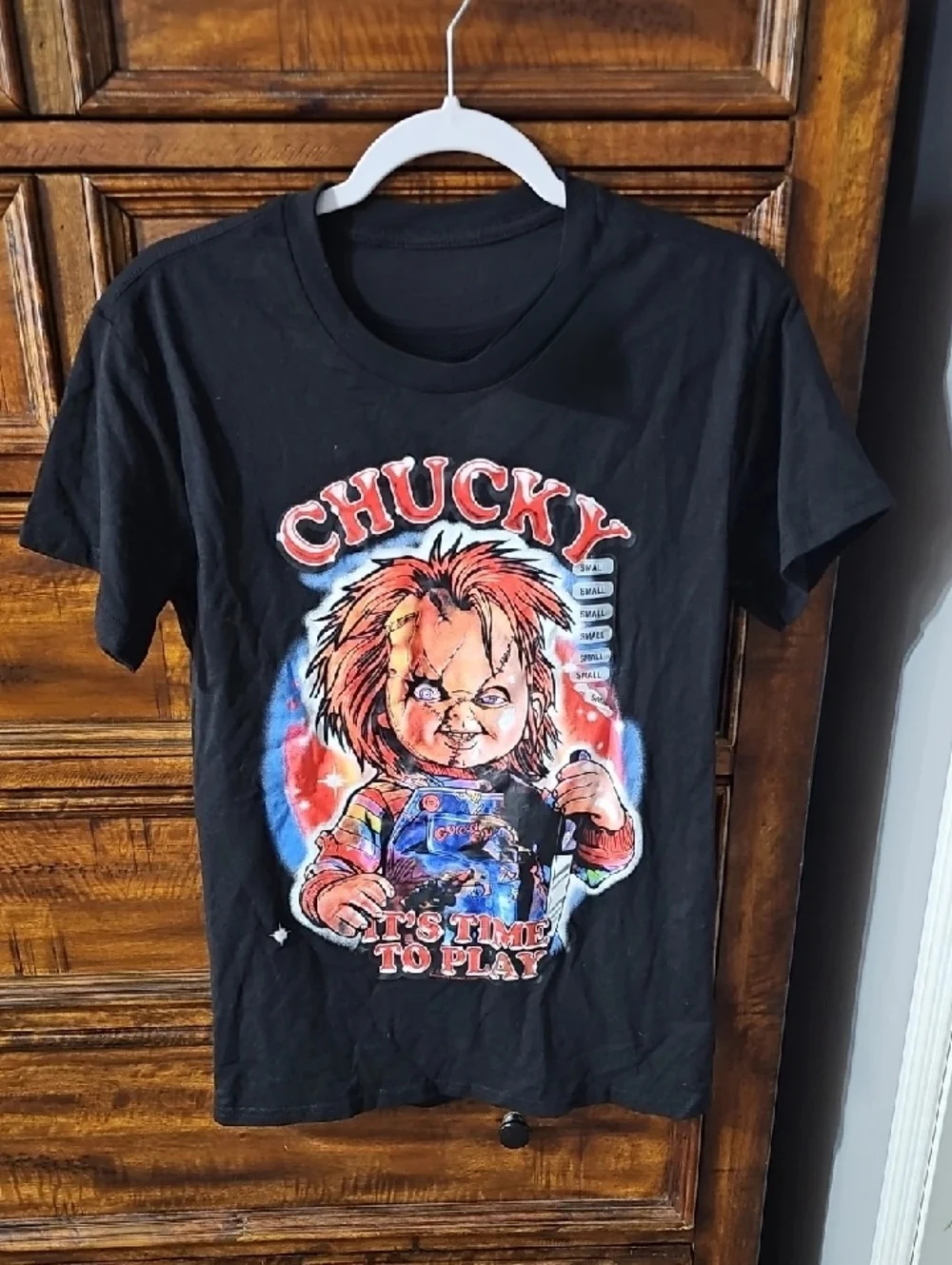 Child's Play Chucky Es ist Zeit zu spielen Horrorfilm Grafik T-Shirt Baumwolle Herren Damen Streetwear T-Shirt – Detail 6