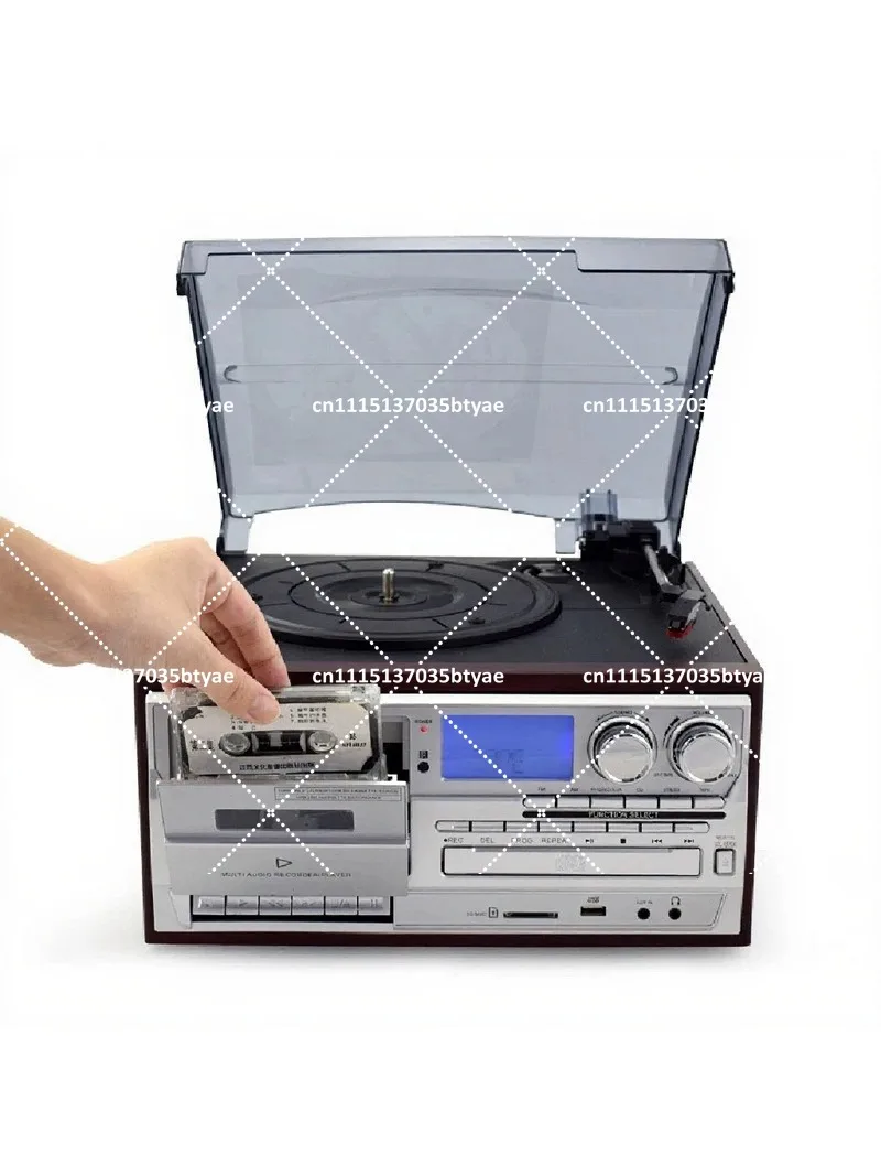 Retro Gramophone LP Record Player with CD Tape USB FM/AM Radio Bluetooth Audio