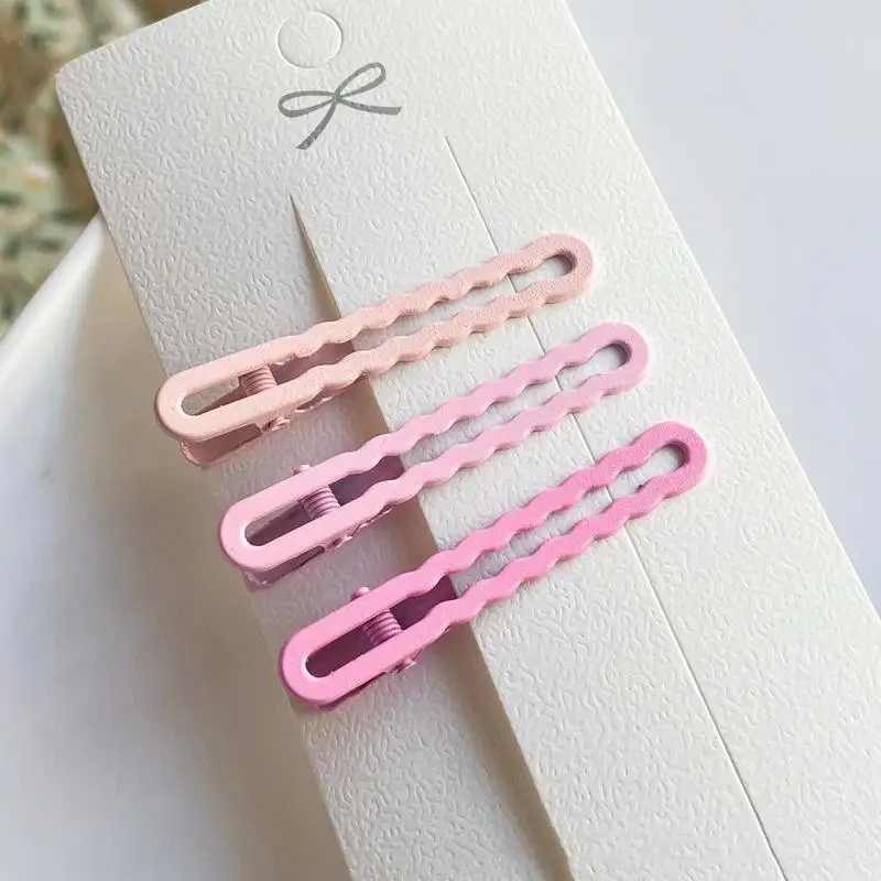 10 Stück Bunte Rutschfeste Haarspangen mit Matter Wellenstruktur, Styling-Accessoires, Niedliche Haarklammern für Tägliches Make-up und Reisen – Detail 3